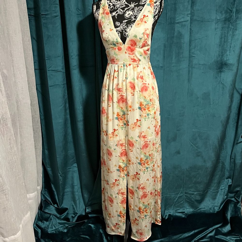 Zara Sweet and Flirty Floral Maxi Dress